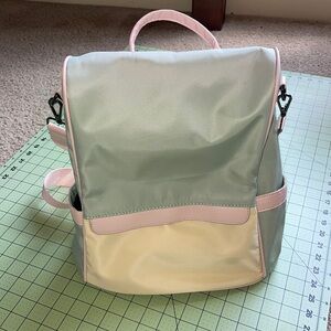 Pink & Gray Anti-theft Backpack